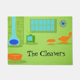 Tapis de porte moderne de la moitié du siècle