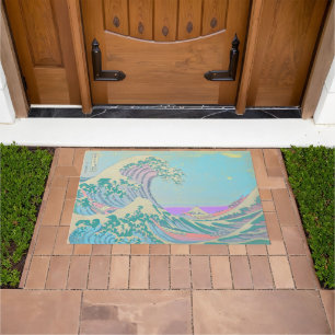 Tapis de porte pastel Grande Vague