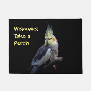 Tapis de porte Perruche calopsitte