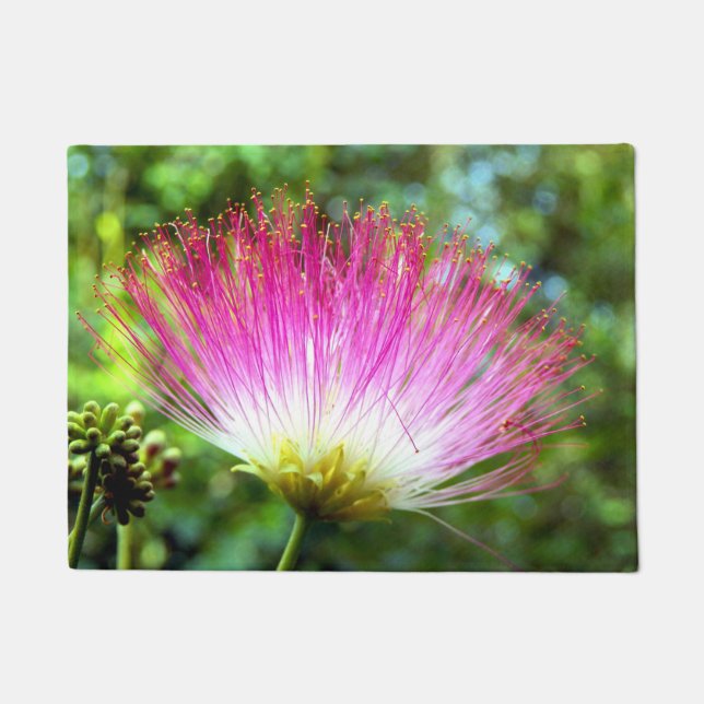 Tapis de porte persan de fleur d'arbre en soie (Devant)