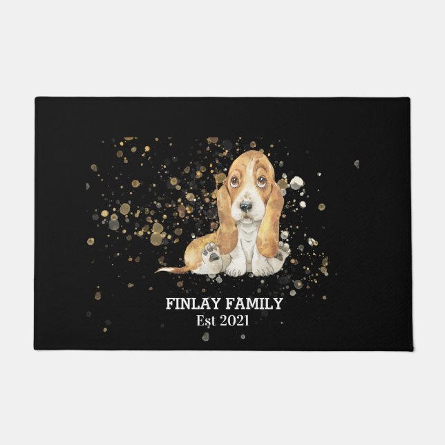 Tapis de porte personnalisé Family Pet (Devant)