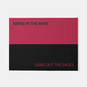 Tapis de porte pour des amateurs de vin et des