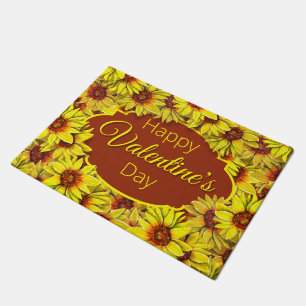 Tapis de porte Saint-Valentin Tournesol
