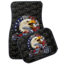 Aigle Américain Patriotique Drapeau USA Moto Biker