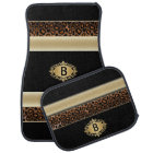 Champagne et Poster de animal Jaguar | Monogramme