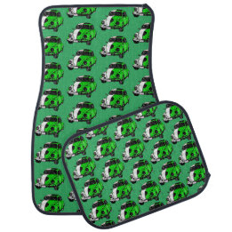 Tapis de sol classique vert citron grunge
