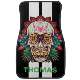 Tapis De Sol Crâne de sucre Grilles de race blanche Personnalis
