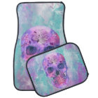 Crâne floral dans l'aquarelle