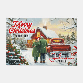 Tapis de sol de Noël - Bienvenue aux Fêtes de Fin 