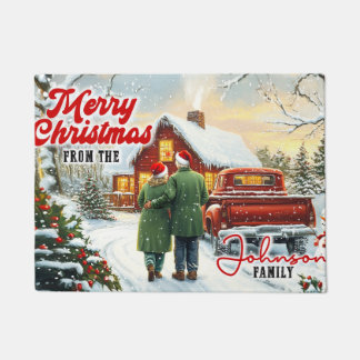 Tapis de sol de Noël - Bienvenue aux Fêtes de Fin 