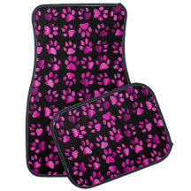 Empreintes de pattes roses