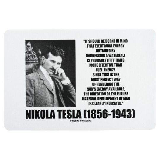 Tapis De Sol Exploitation De La Citation De Tesla De L Energie Zazzle Ca