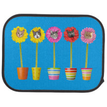 "Fleur de chat" Jardin LOL Car Mats (Arrière) (ens