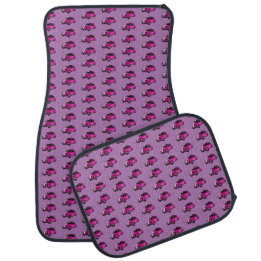 Tapis De Sol Grunge Classique Rose Violet