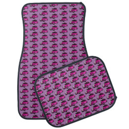 Tapis De Sol Grunge Classique Rose Violet