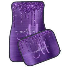 Monogramme en métal brosse à Parties scintillant à