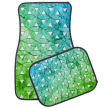 Mosaïque verte aquamarine | fleur de vie