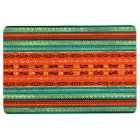 Orange tribale ethnique et Teal d'or de motif