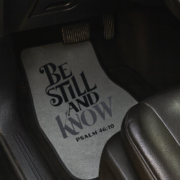 Tapis De Sol Psalm 46:10 Be Still And Know Set of Car Mats