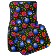 Style mexicain coloré motif floral élégant gras