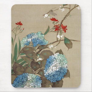 Tapis De Souris 紫 陽 花, 抱 Hydrangea, Hōitsu