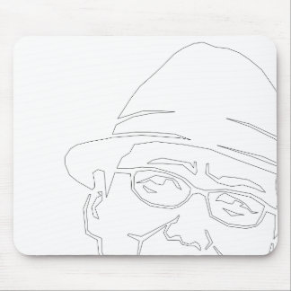 Tapis De Souris 顔 黒 parc