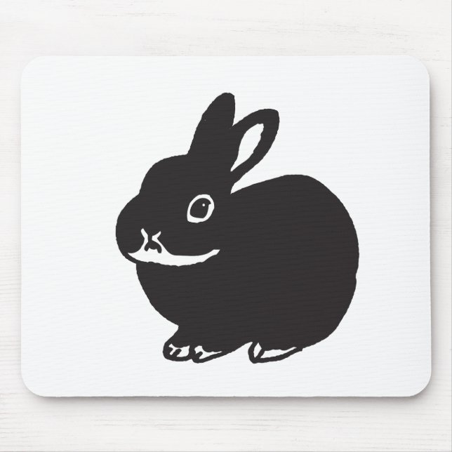 TAPIS DE SOURIS 黒いうさぎ (Devant)