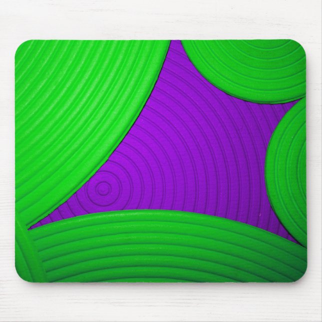 Tapis De Souris 01 Starburst vert et pourpre Mousepad (Devant)