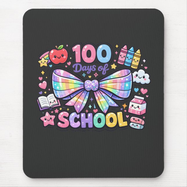 Tapis De Souris 100 Days Of School  (Devant)