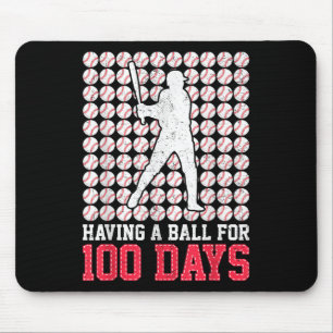 Tapis De Souris 100 Jours De Baseball Scolaire 100E Jour Pour Les