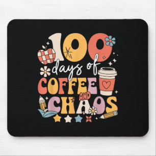 Tapis De Souris 100 Jours De Café Et Chaos 100E Jour D'École