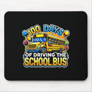 Tapis De Souris 100 Jours De Conduite Du Bus De L'École 3