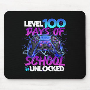 Tapis De Souris 100 Jours De L'École Joueur Déverrouillé Garçon Vi