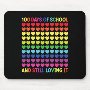 Tapis De Souris 100 Jours d'école Mignonne Enseignants de Coeur et