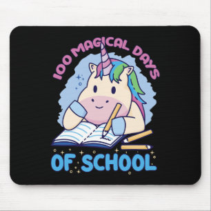 Tapis De Souris 100 Jours Magiques De L'École Unicorne 100 Jours D