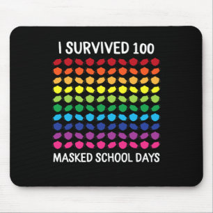 Tapis De Souris 100 Jours scolaires masqués 100e Jour de l'école