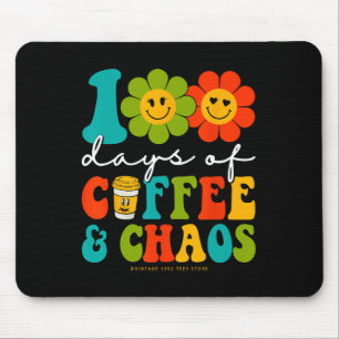 Tapis De Souris 100 Jours super De Café Et Chaos Enseignant 100 Da