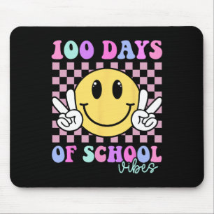 Tapis De Souris 100 Jours Vibes Smile Enseignant Garçon Fille 100e