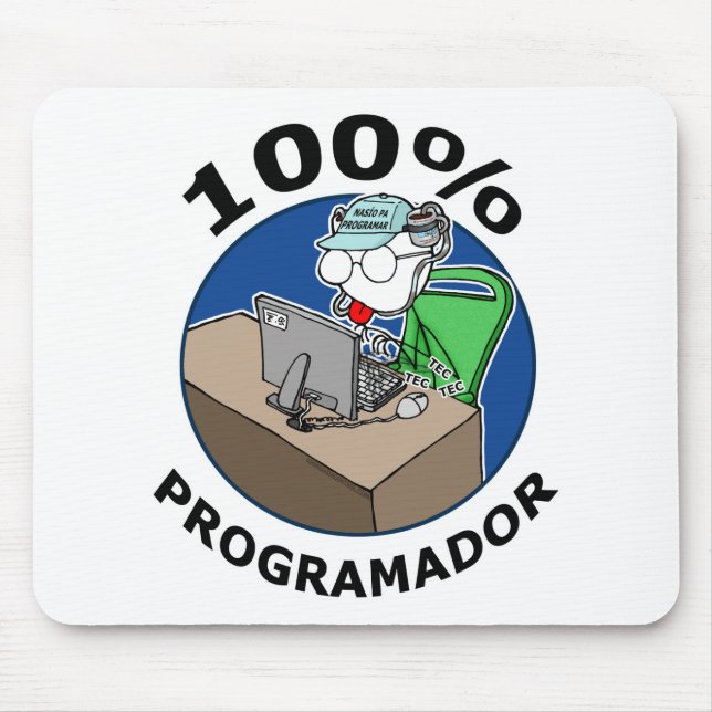 Tapis De Souris 100% Programmeur (Devant)