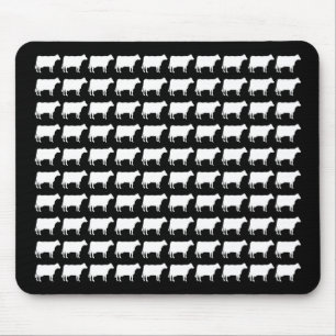 Tapis De Souris 100 vaches - Blanc