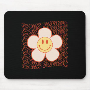 Tapis De Souris 100e jour école rétro Super joyeux visage 100 jour