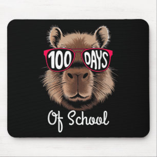 Tapis De Souris 100ème Jour De Cool D'École Capybara 100 Jours Plu