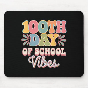 Tapis De Souris 100ème Jour De Vibes Scolaires Mignonne Sourire Vi