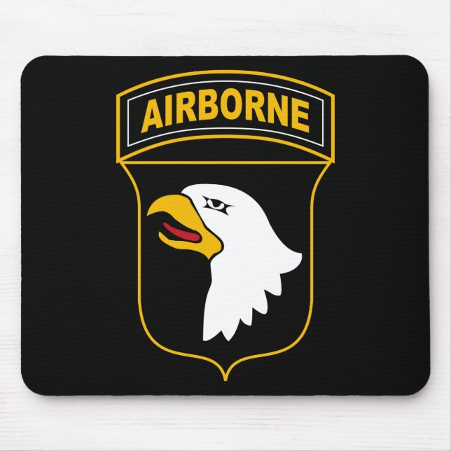 Tapis De Souris 101e division aéroportée Vétéran militaire (Devant)