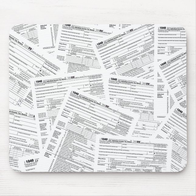Tapis De Souris 1040 Formulaires fiscaux pour 2020 (Devant)