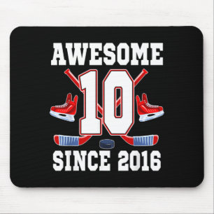 Tapis De Souris 10 Ans Incroyable Depuis Anniversaire Thème Hockey