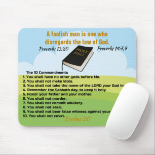 Tapis De Souris 10 Commandements Mousepad