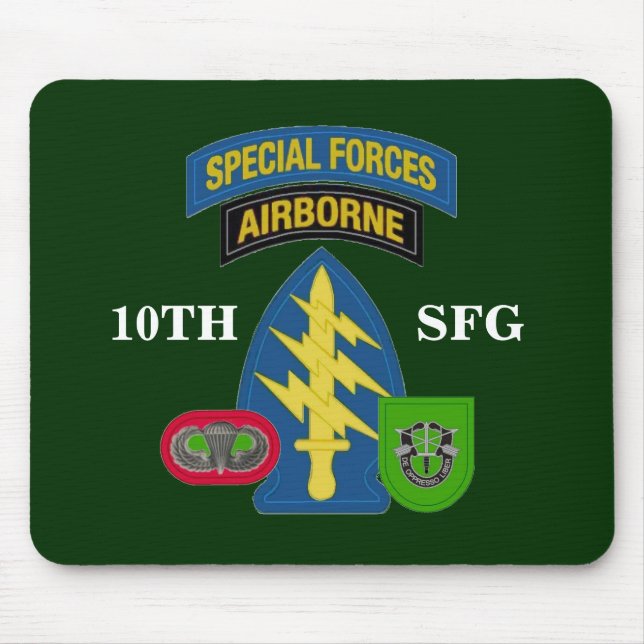 Tapis De Souris 10ème GROUPE MOUSEPAD de FORCES SPÉCIALES (Devant)