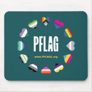 Tapis De Souris 12 Coeurs Cercle PFLAG Mousepad
