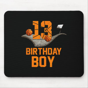 Tapis De Souris 13e anniversaire de basket-ball Jersey 13 ans Boy